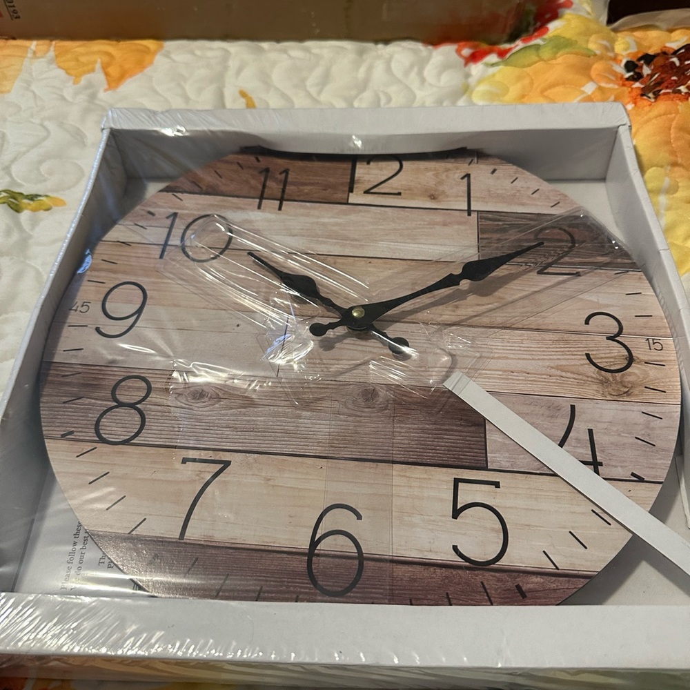 Vintage Style Wooden Wall Clock